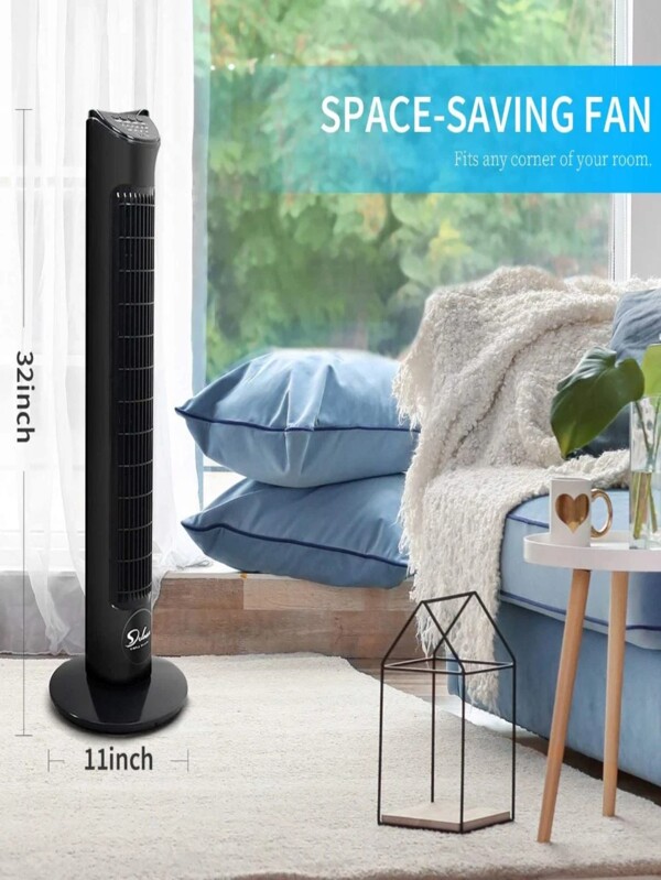 Homeika Electric Oscillating Tower Fan For Office Indoor Bedroom And