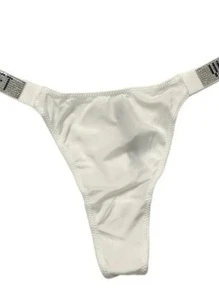Tanga Panty Bikini Pedreria Varios Colores - Blanco y Negro - Ver 2