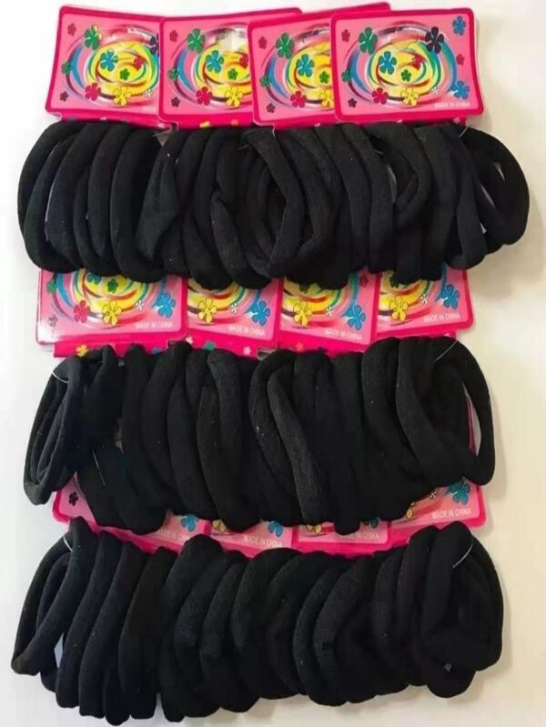Z.W BIJUX - 72/144 Elásticos de cabelo casuais para uso diário e para Penteados Casuais de Meninas