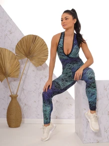 Women Sports Bodysuits & Jumpsuits - Multicolor - View 4