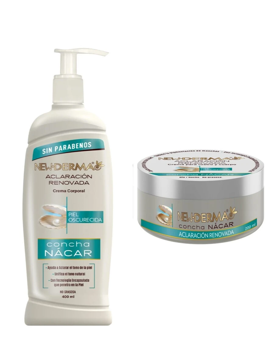 New Derma Crema corporal Concha Nacar 200 + 400 Ml - Azul - Ver 1
