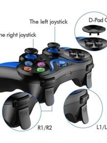 Controle Joystick Gamer Para Celular Android Ios - Azul - Visão 2