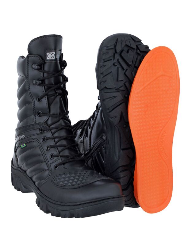 Bota Coturno Militar Com Palmilha Em Gel Crshoes