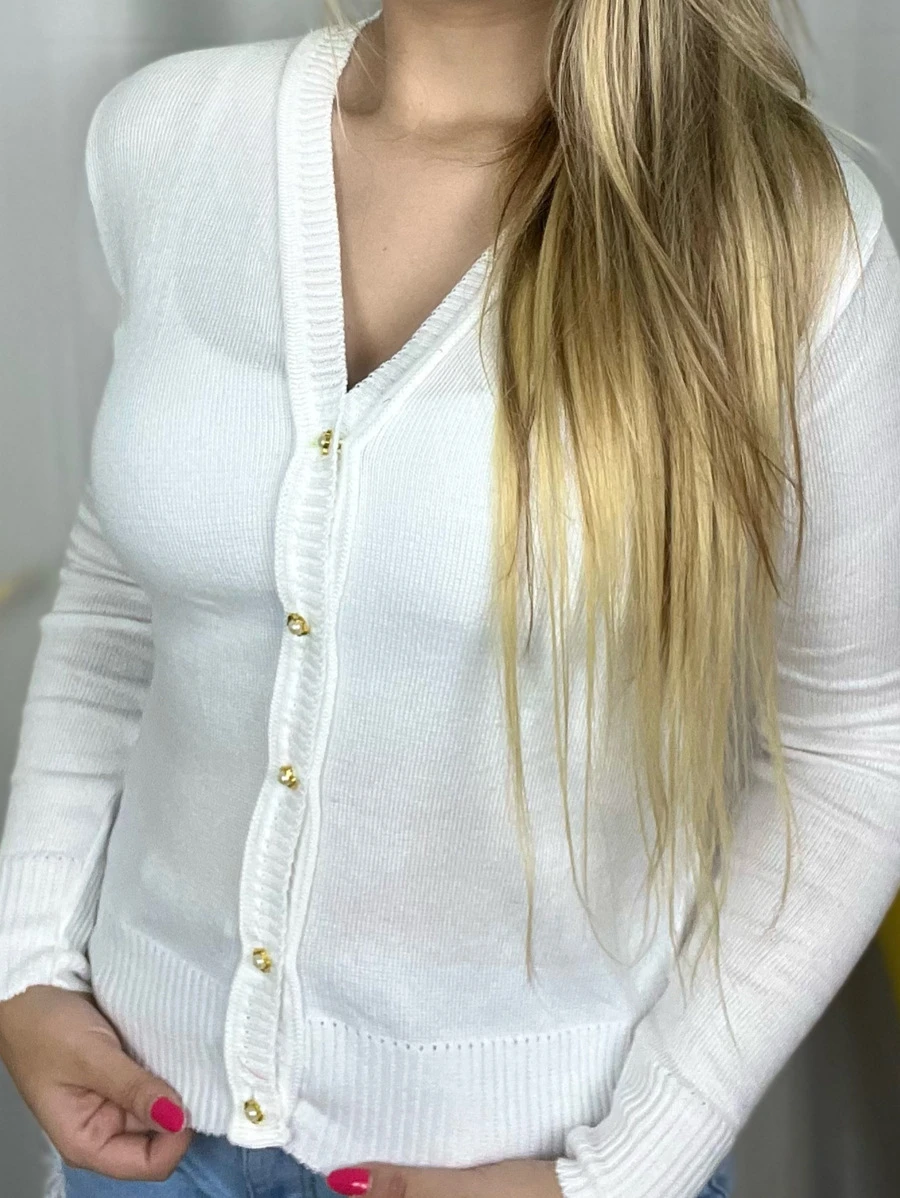 Happy Sun Cardigan Tricot Linho Baciso