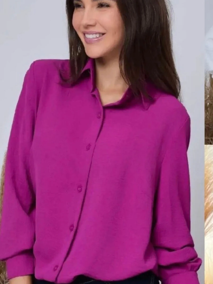 Women Blouses - Rose Red - View 1