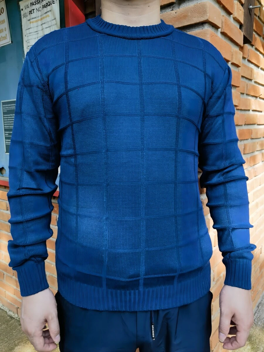 Men Sweaters - Blue - View 1