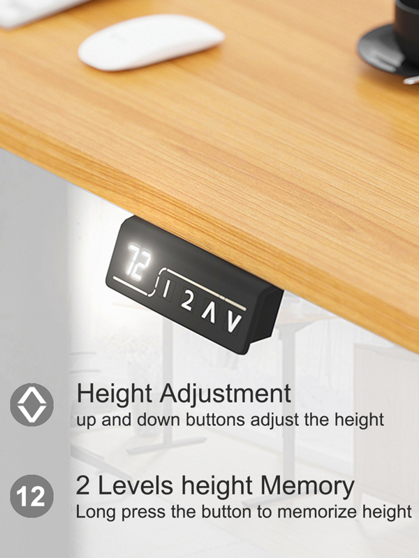 1pc 100cm Long Electric Height Adjustable Standing Desk Home Office