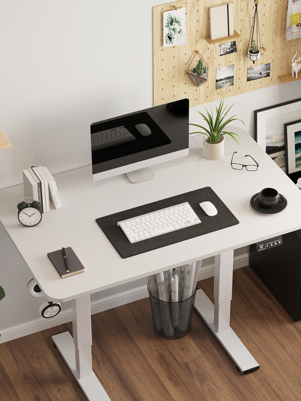 1pc 100cm Long Electric Height Adjustable Standing Desk Home Office