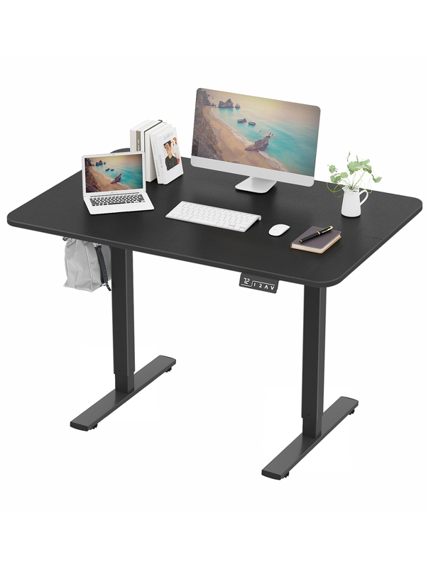 1pc 100cm Long Electric Height Adjustable Standing Desk Home Office