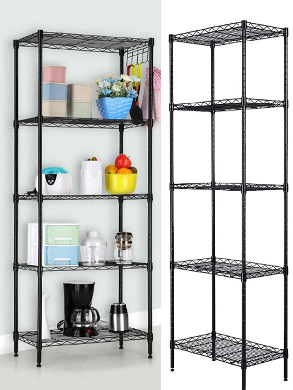 5Shelf Shelving Storage Metal Organizer Wire Rack with adjustable