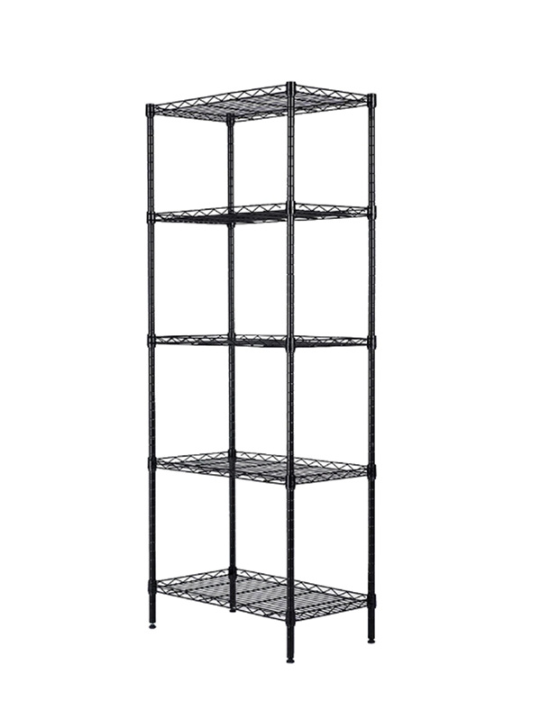 5Shelf Shelving Storage Metal Organizer Wire Rack with adjustable shelves hooks SHEIN USA