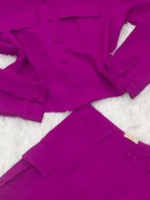 Women Two-piece Outfits - Màu tím  Violet - Xem 2