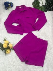 Women Two-piece Outfits - Màu tím  Violet - Xem 1