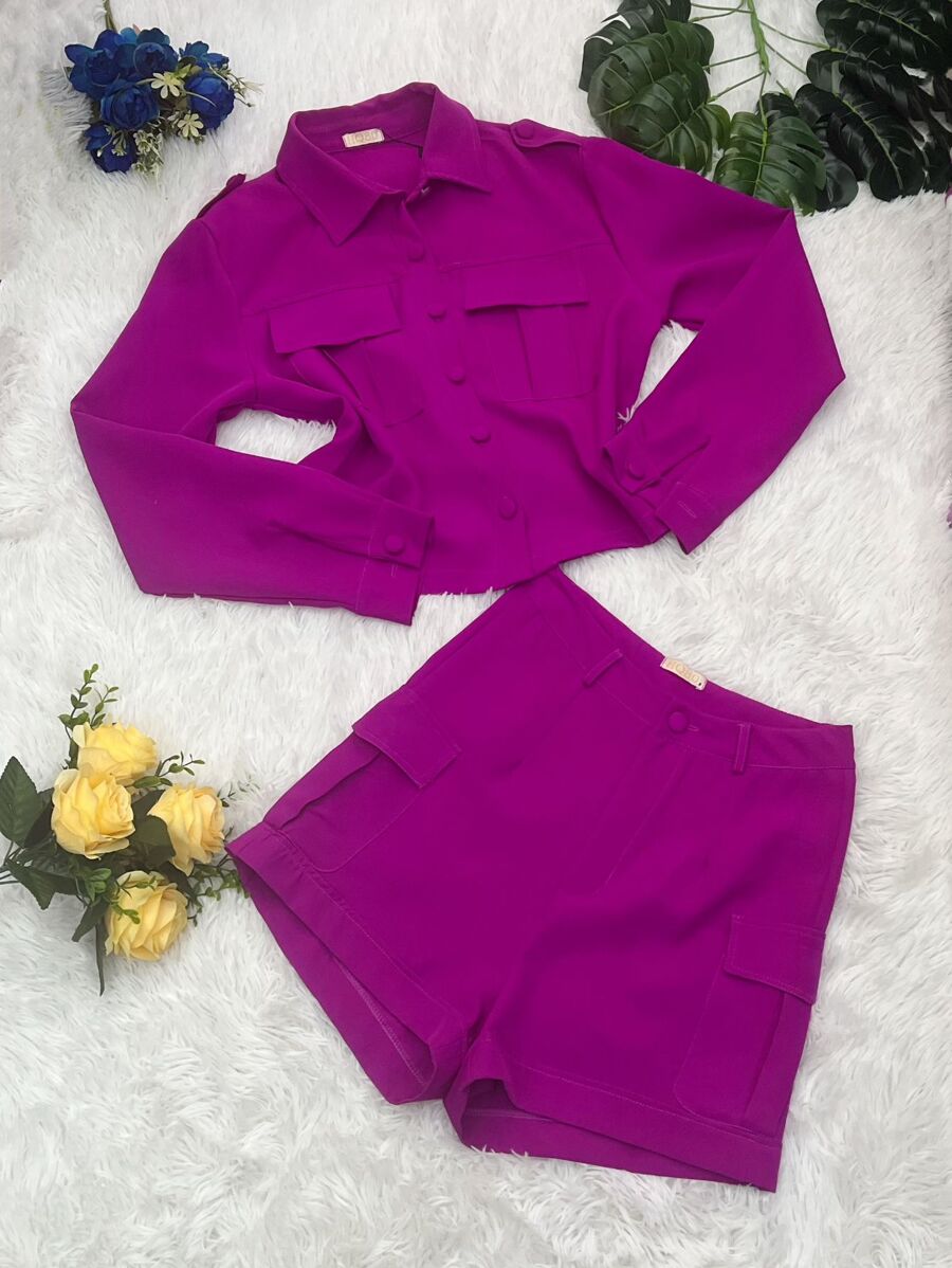 Women Two-piece Outfits - Màu tím  Violet - Xem 1