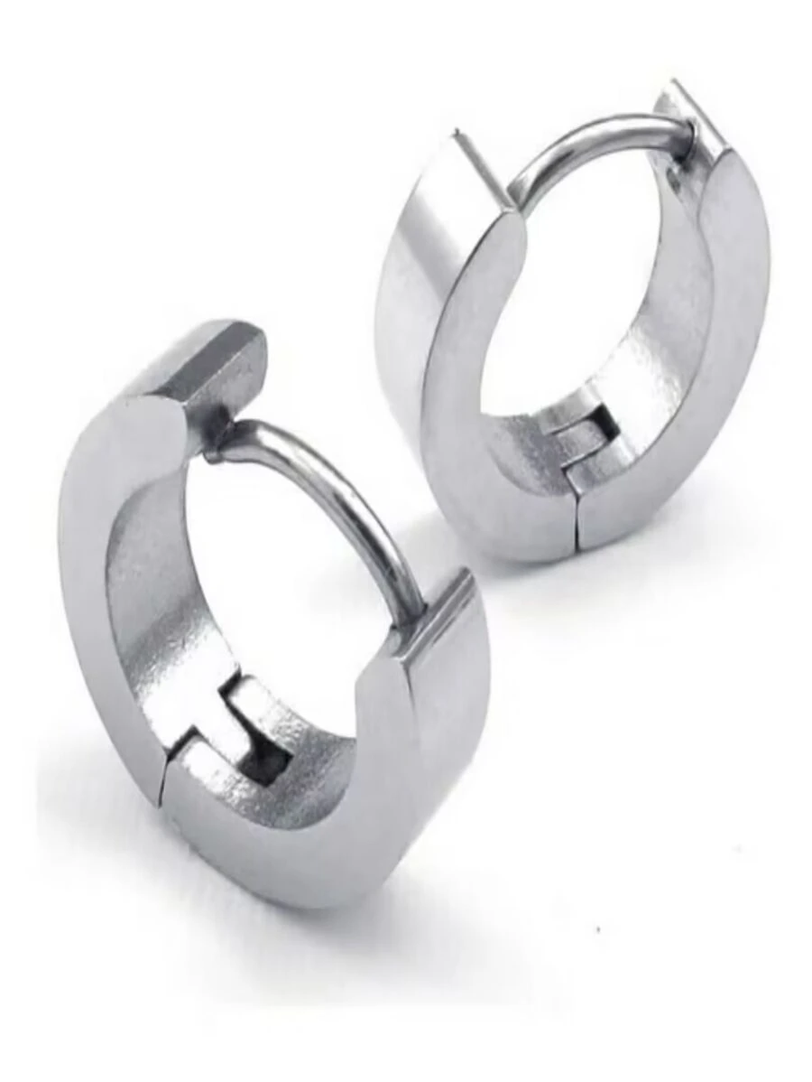 Hoop Earrings - Bạc - Xem 1