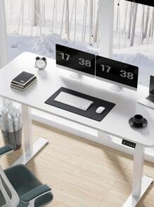 1pc 120cm Long Electric Height Adjustable Standing Desk Office Computer Desk Memory Preset - trắng - Xem 2