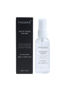 PHOERA Spray Fijador Hidratante,Fijador de Maquillaje en Spray, Setting Spray Profesional, Acabado Mate de Larga Duración,Larga Duración Reductor De Poros - transparente - Ver 7