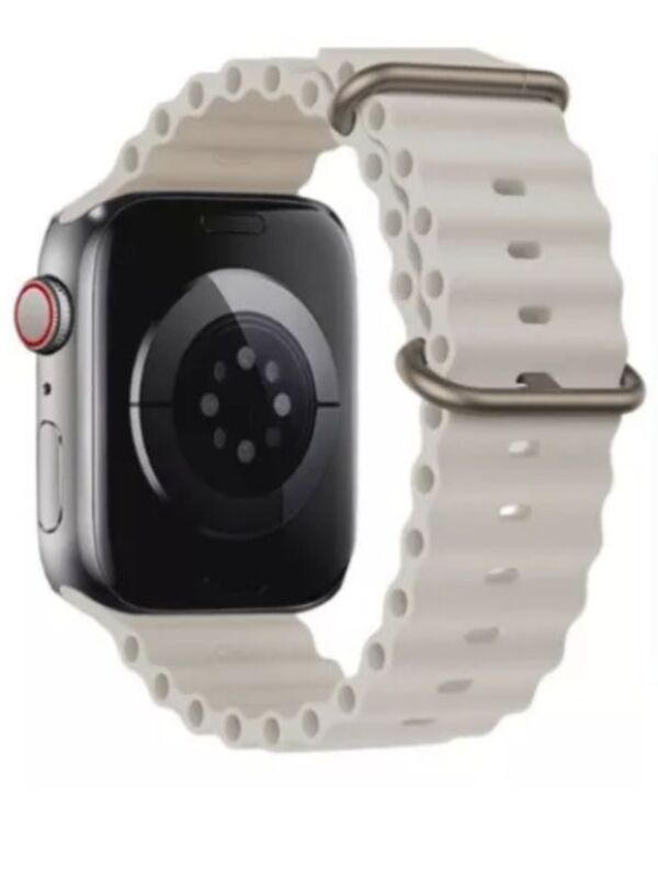 Pulseira Oceano Borracha Para Apple Watch Ultra 49mm 45mm 44mm 42mm 41mm 40mm 38mm