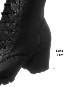 Women Fashion Boots - 黑色 - 查看 4