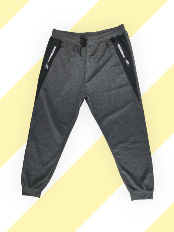 Calça masculina G1aoG4 tamanho grande com zíper