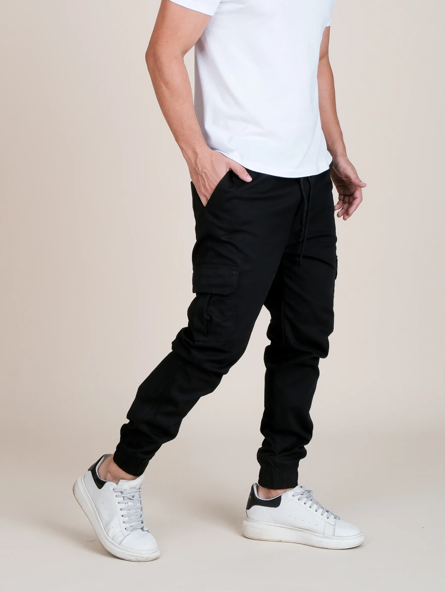 Men Pants - 黑色 - 查看 1