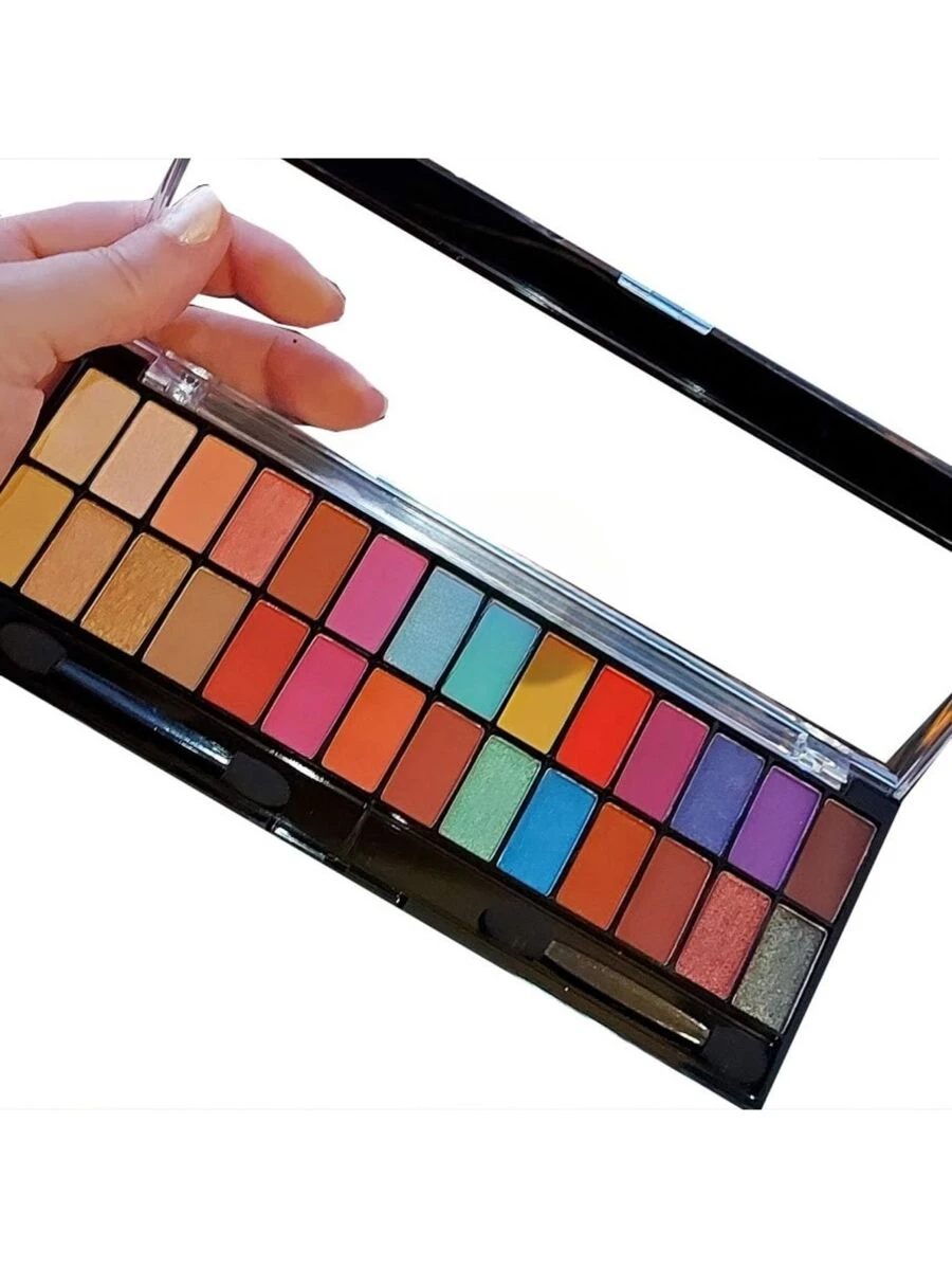 Paleta De Sombra Colorida Com 28 Cores - Belle Angel Festa Junina - Multicolorido - Visão 1