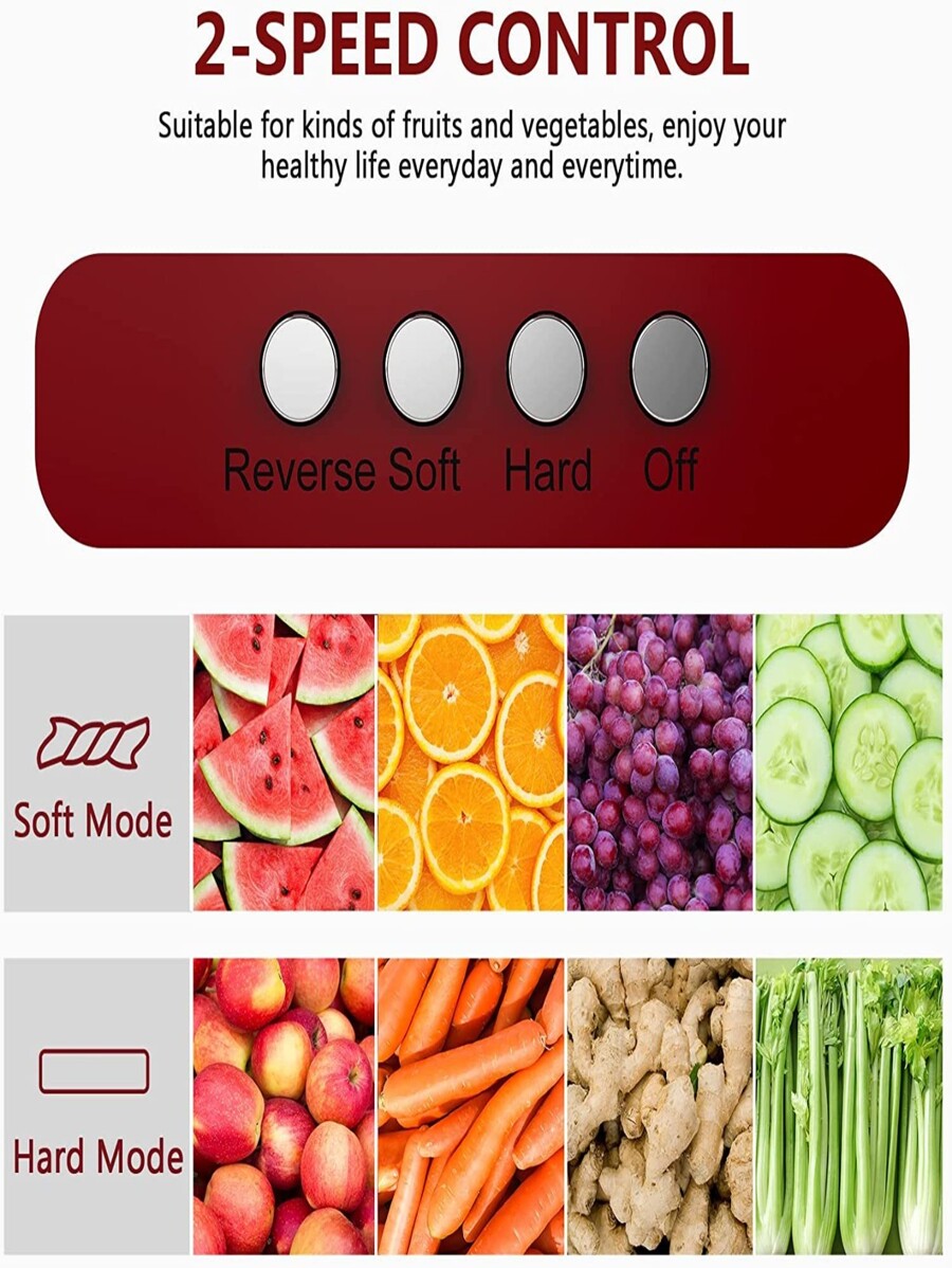 Sboly Juicer, Masticating Slow Juicer Extractor with Reverse Function