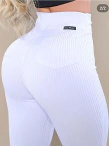 Women Leggings - 白色 - 查看 4