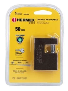 Hermex Basic 50mm Anti-Lever Padlock With Iron Body - A - View 4