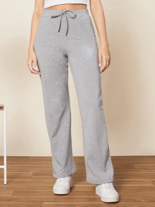 Women Pants - 灰色 - 查看 4