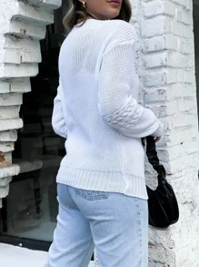 liberty moda Women Sweaters - أبيض - مشاهدة 2