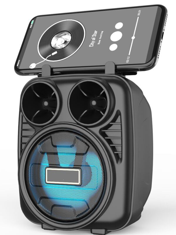Caixinha de Som  Potente Usb Pendrive Radio Fm c/ Bateria Recarregavel