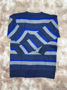 Men Sweaters - 藍色 - 查看 2