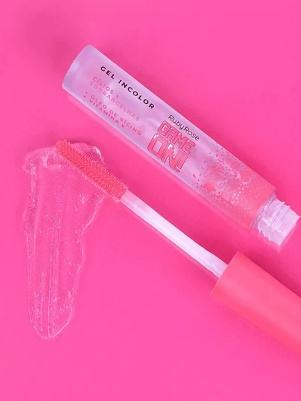 Gel Incolor Cílios + Sobrancelha GAME ON! Ruby rose HB-509