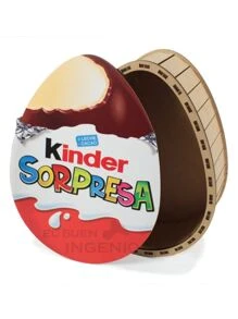Caja Regalo Huevo Kinder Mdf Sorpresa Dulcero Día Del Niño Cajita decorada - Multicolor - Ver 3