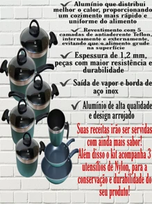 Conjunto Antiaderente 11 Peças