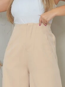 Women Pants - 杏色 - 查看 3