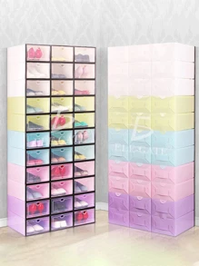 Cajas Organizadoras HOG.124 para Zapatos Apilables para Almacenar 6 Pzs ELE-GATE - Multicolor - Ver 1
