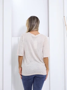 Women T-Shirts - Màu be - Xem 2