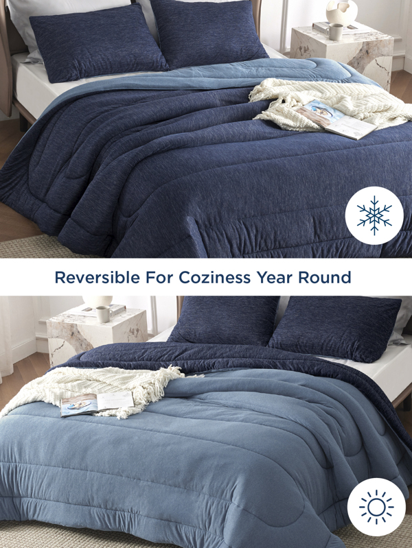 Bedsure BEDSURE Warm & Cooling Comforter Set Bed Set All Season