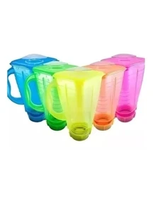 Neon Licuachelas Glasses Different Colors 5 Pcs - Hot Pink - View 2