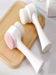 Escova para limpeza facial 2 Em 1 Esponja massageadora limpeza de pele cravos - Multicolorido - Visão 3