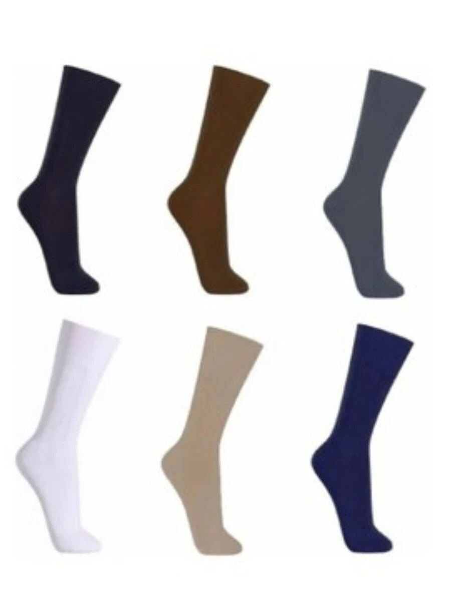 Men Crew Socks - Black - View 1