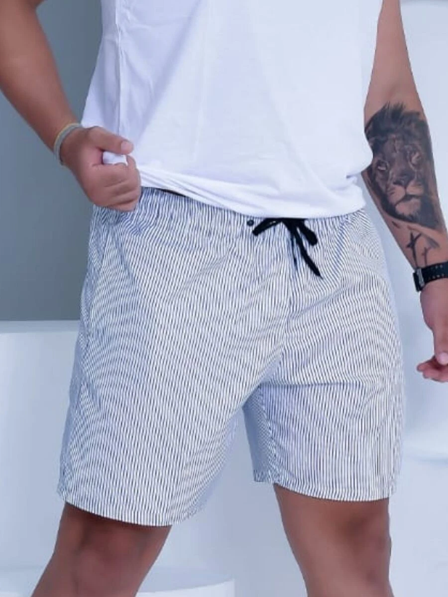 Men Shorts - 水鴨藍 - 查看 1