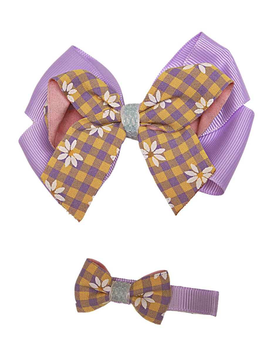 Children's Hair Bows, Duckbill Clips, 2 Units - MultiWarna - View 1