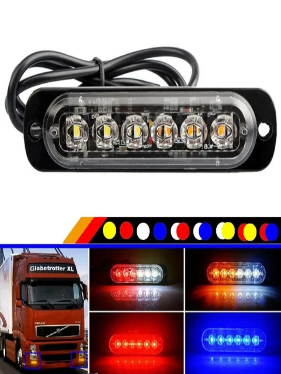 EUROTRUCK MEXICO 1 Side Headlight Led Light Bar Strobe Escort Patrol 16