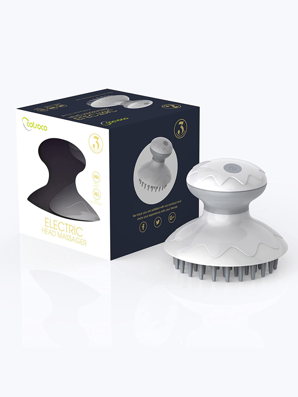 Electric Head Massager, AntiStatic Scalp Massager With 3 Vibration