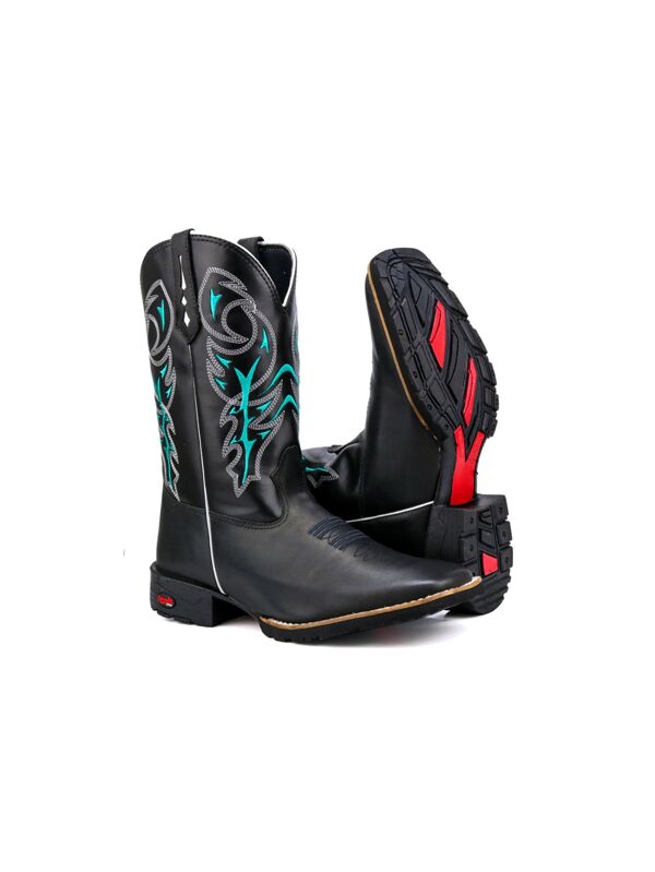 Festa Junina Bota Texana Masculina Cano longo bota masculina Bota western Bota texana Bota Country confortável