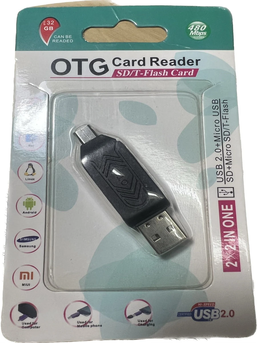 SuFeng Leitor de cartão multifuncional OTG USB - Preto - Visão 1