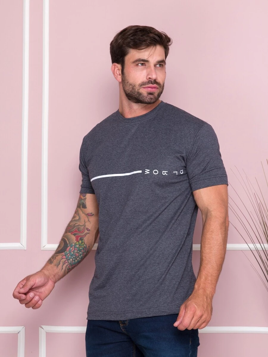 Men Polo Shirts - Dark Grey - View 1